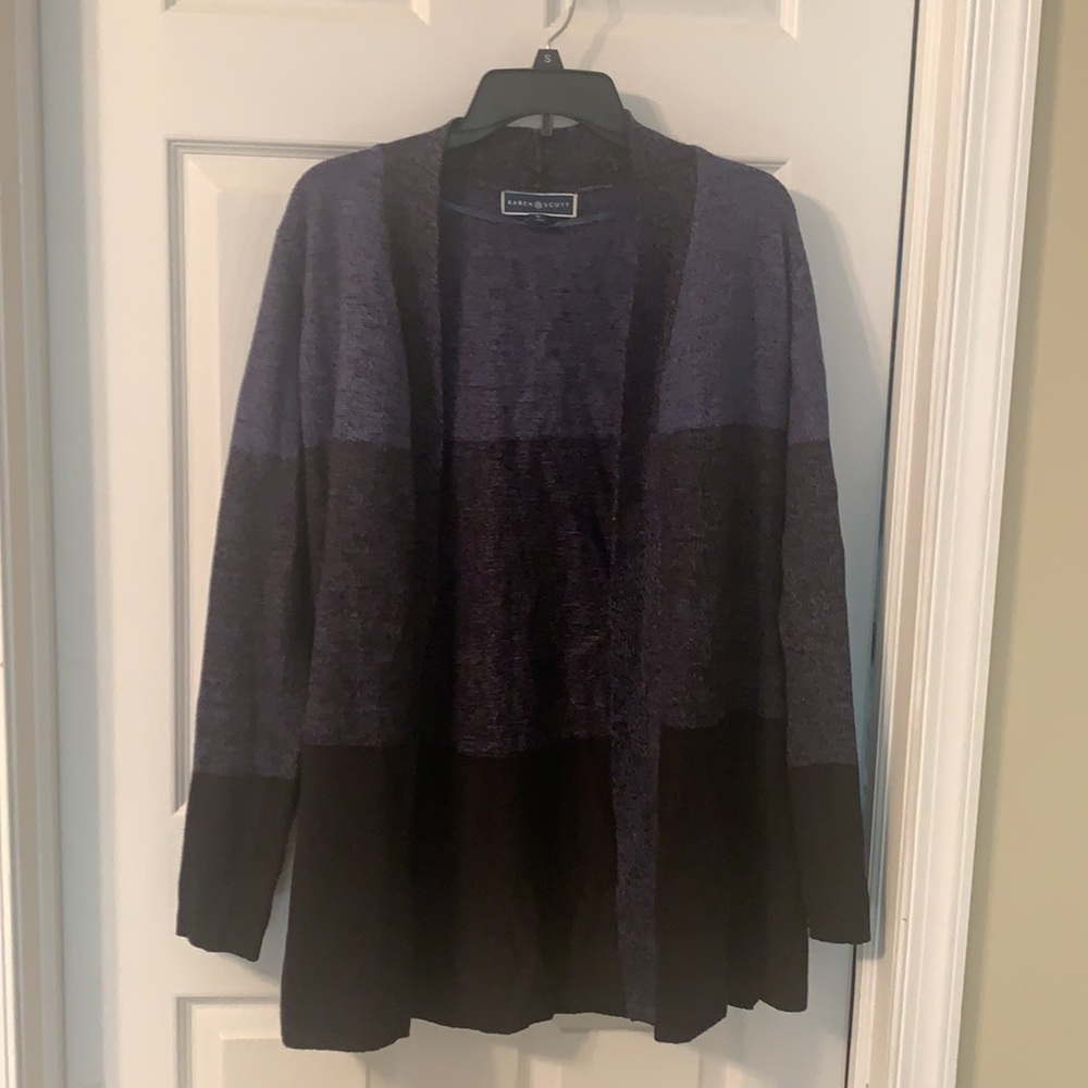 NWOT Color Block Cardigan